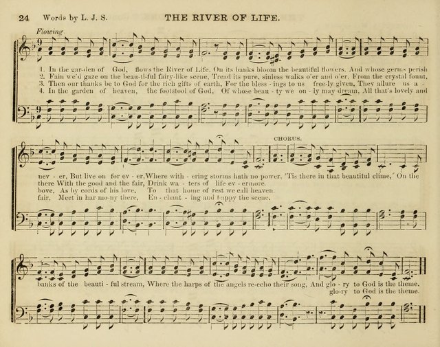 Song Garland; or, Singing for Jesus: a new collection of Music and Hymns prepared expressly for Sabbath Schools page 24