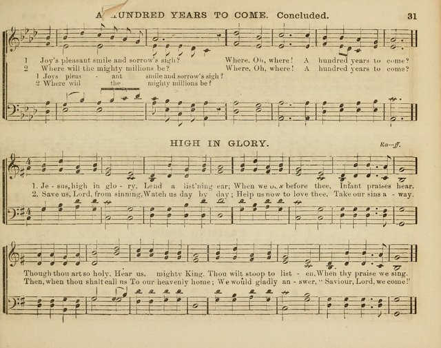 Song Garland; or, Singing for Jesus: a new collection of Music and Hymns prepared expressly for Sabbath Schools page 31