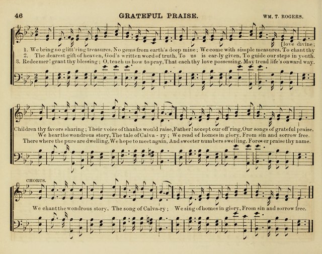 Song Garland; or, Singing for Jesus: a new collection of Music and Hymns prepared expressly for Sabbath Schools page 46