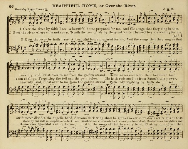 Song Garland; or, Singing for Jesus: a new collection of Music and Hymns prepared expressly for Sabbath Schools page 66