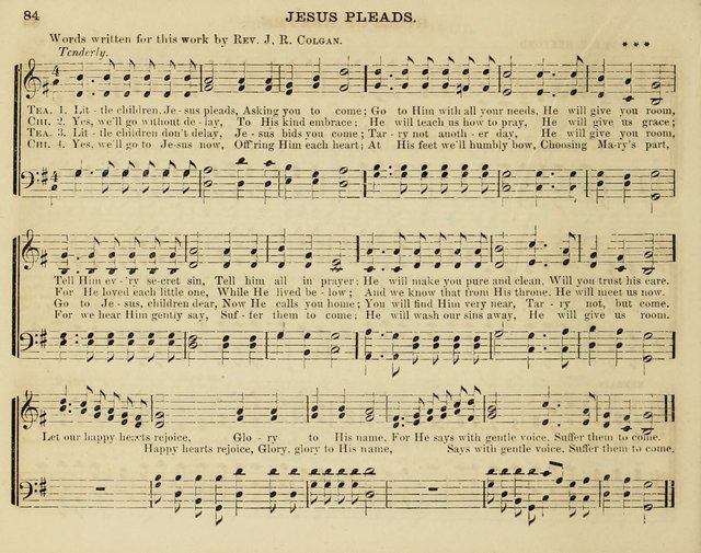 Song Garland; or, Singing for Jesus: a new collection of Music and Hymns prepared expressly for Sabbath Schools page 84