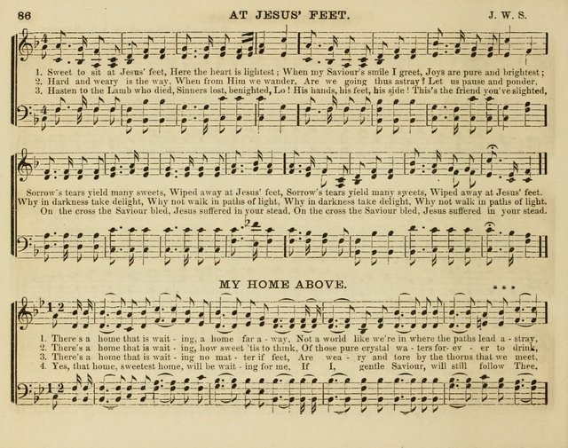 Song Garland; or, Singing for Jesus: a new collection of Music and Hymns prepared expressly for Sabbath Schools page 86