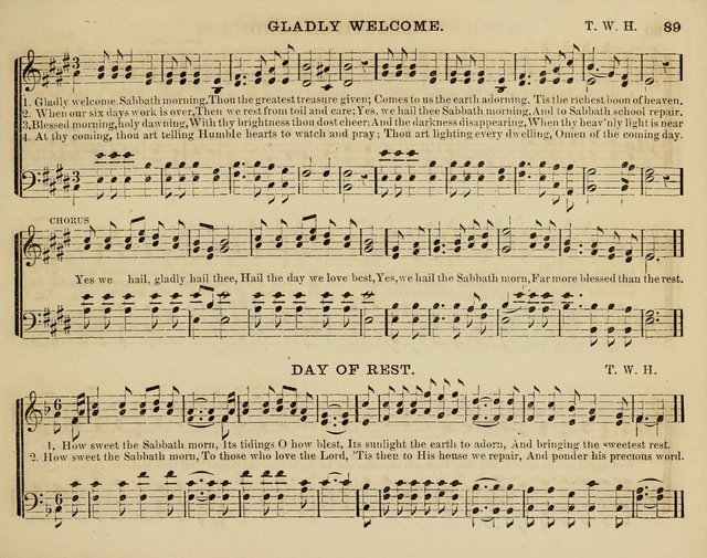 Song Garland; or, Singing for Jesus: a new collection of Music and Hymns prepared expressly for Sabbath Schools page 89