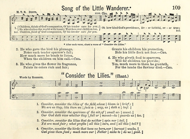 Songs of Gladness for the Sabbath School page 107