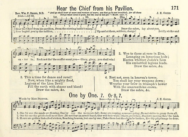 Songs of Gladness for the Sabbath School page 169