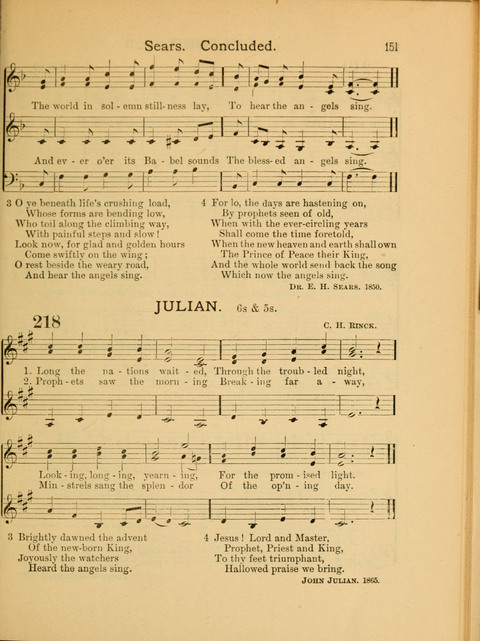 The School Hymnary: a collection of hymns and tunes and patriotic songs for use in public and private schools page 151