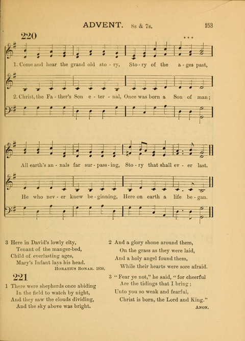 The School Hymnary: a collection of hymns and tunes and patriotic songs for use in public and private schools page 153