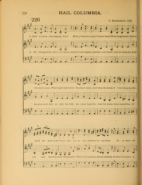 The School Hymnary: a collection of hymns and tunes and patriotic songs for use in public and private schools page 158