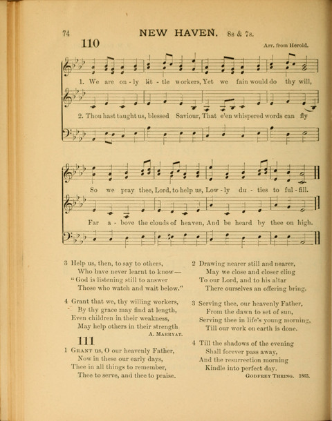 The School Hymnary: a collection of hymns and tunes and patriotic songs for use in public and private schools page 74