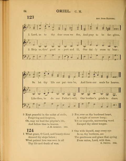 The School Hymnary: a collection of hymns and tunes and patriotic songs for use in public and private schools page 84