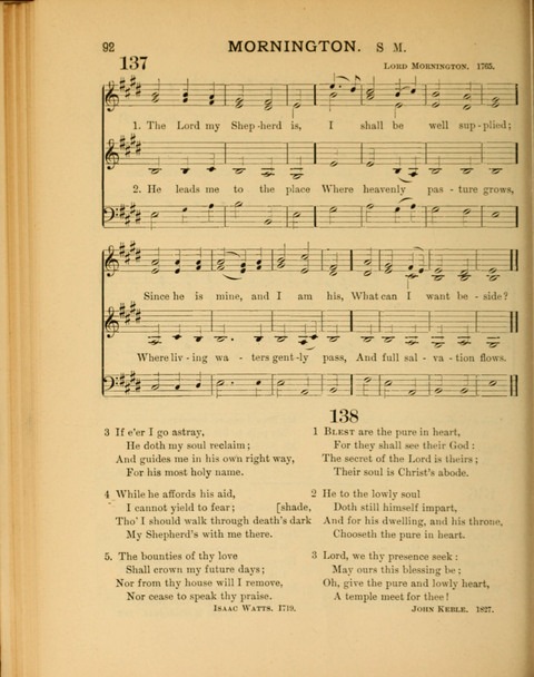 The School Hymnary: a collection of hymns and tunes and patriotic songs for use in public and private schools page 92