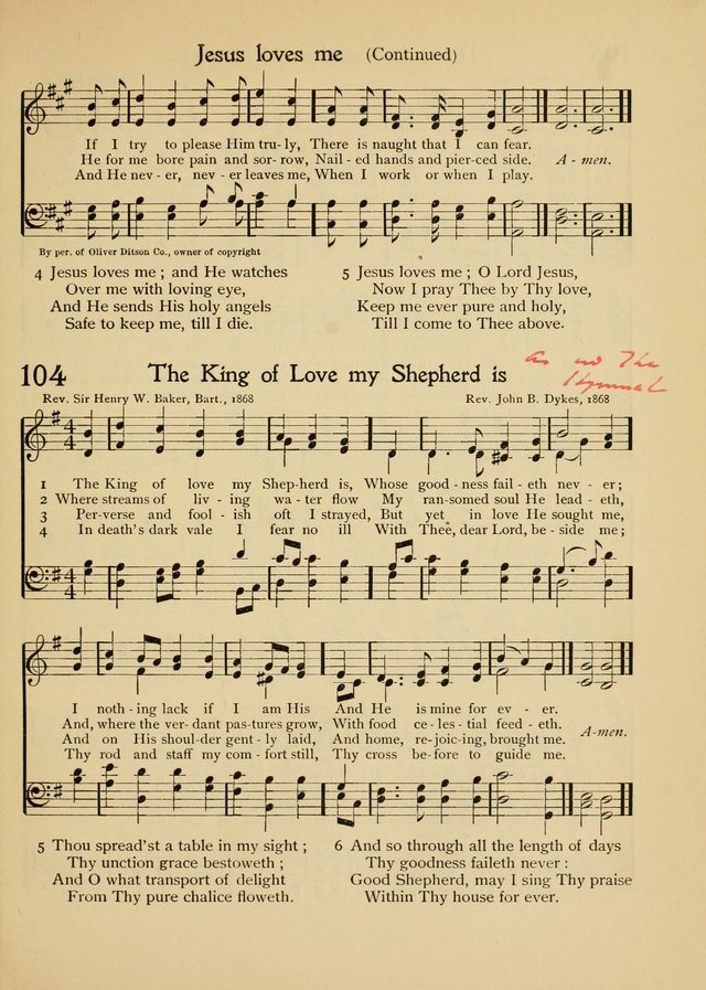 The School Hymnal page 112