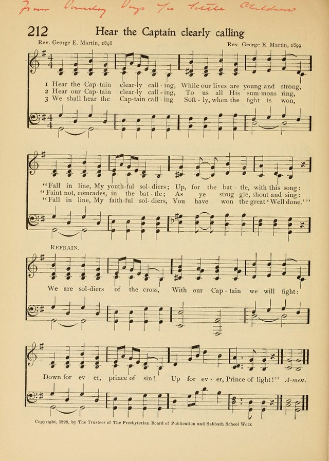 The School Hymnal page 211