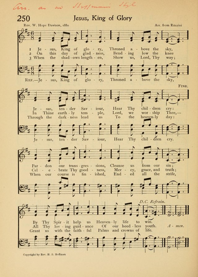 The School Hymnal page 249