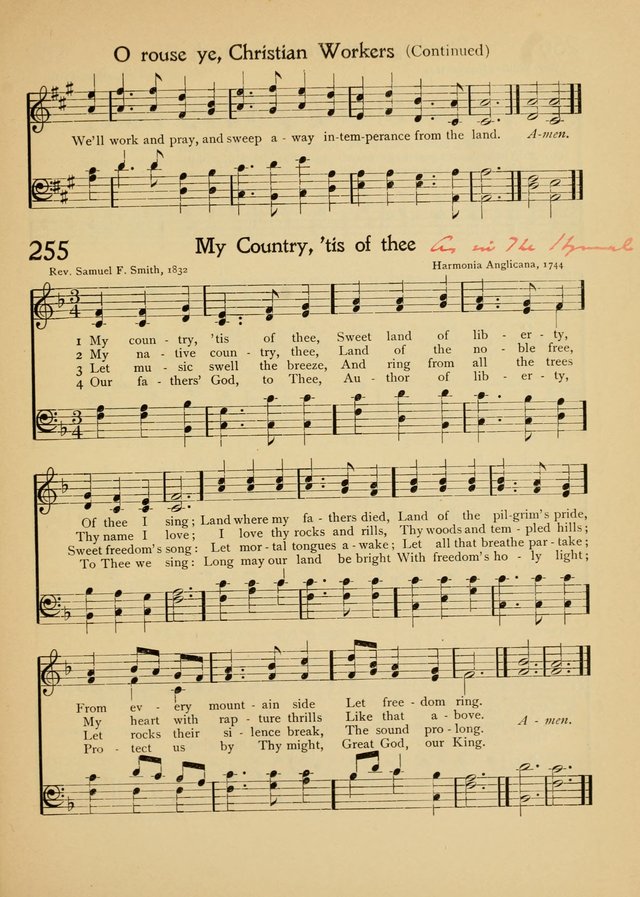 The School Hymnal page 254