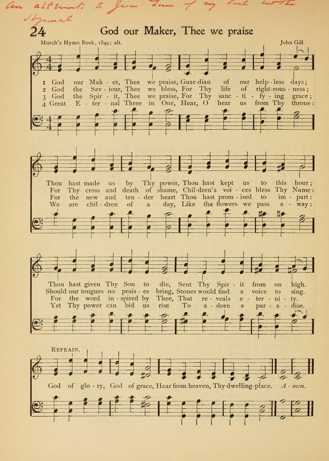 The School Hymnal page 37