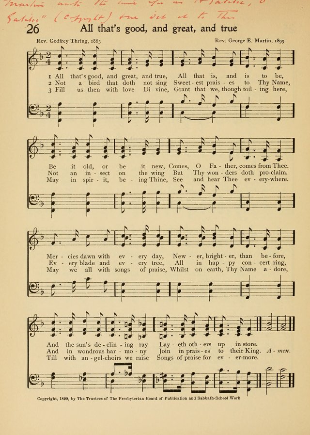 The School Hymnal page 39