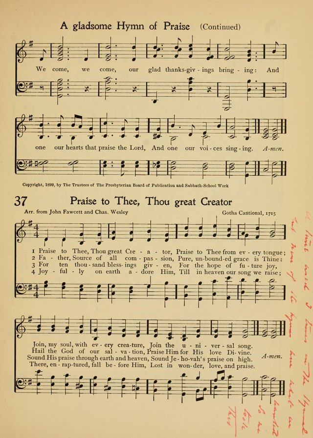 The School Hymnal page 48