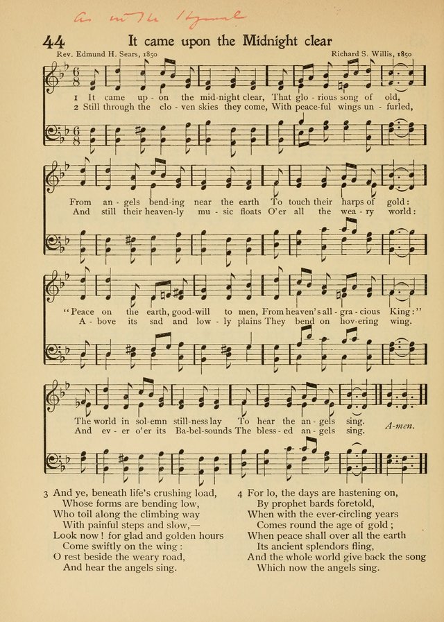 The School Hymnal page 55