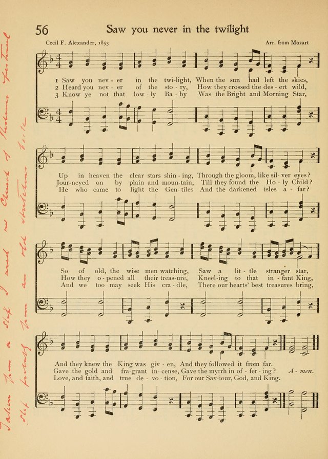 The School Hymnal page 67