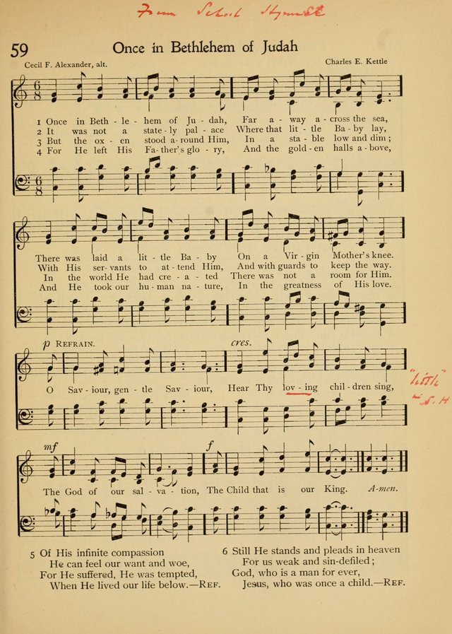 The School Hymnal page 70