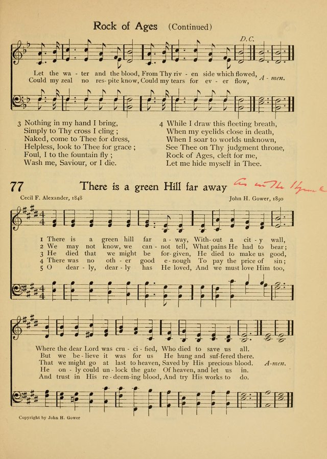 The School Hymnal page 86