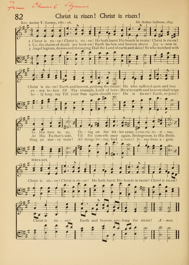 The School Hymnal page 91