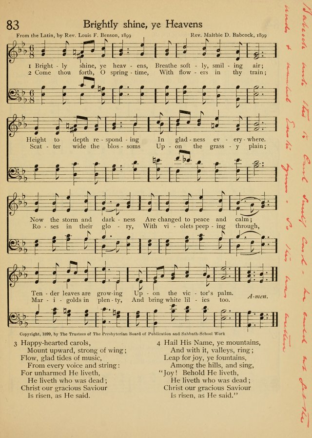 The School Hymnal page 92