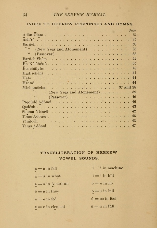 The Service Hymnal with an introductory service page 35