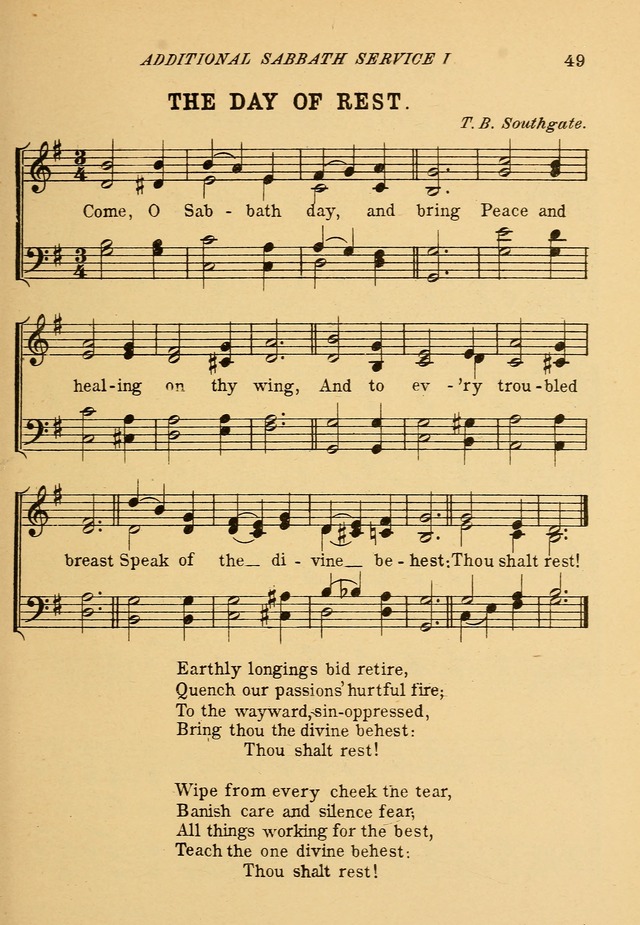 The Service Hymnal with an introductory service page 50