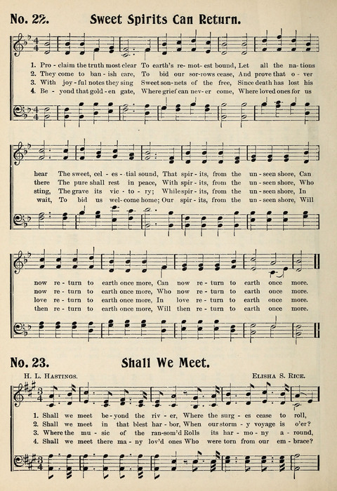 Spiritualist Hymnal page 18