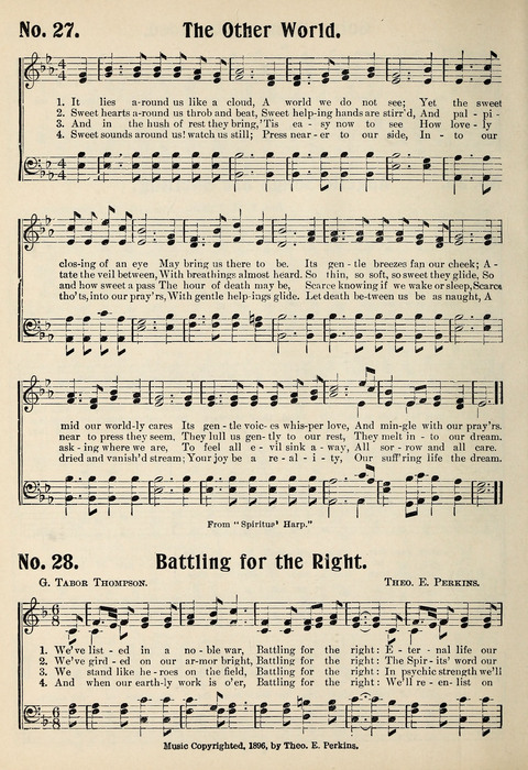 Spiritualist Hymnal page 22