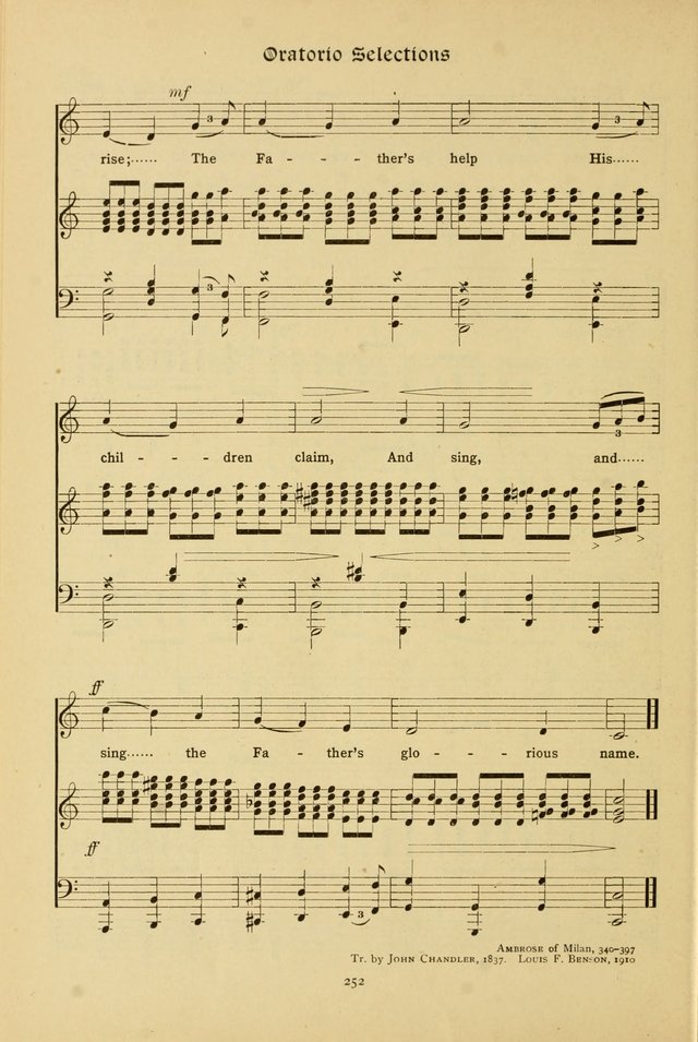 The School Hymnal: a book of worship for young people page 252