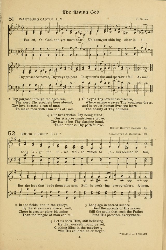 The School Hymnal: a book of worship for young people page 41