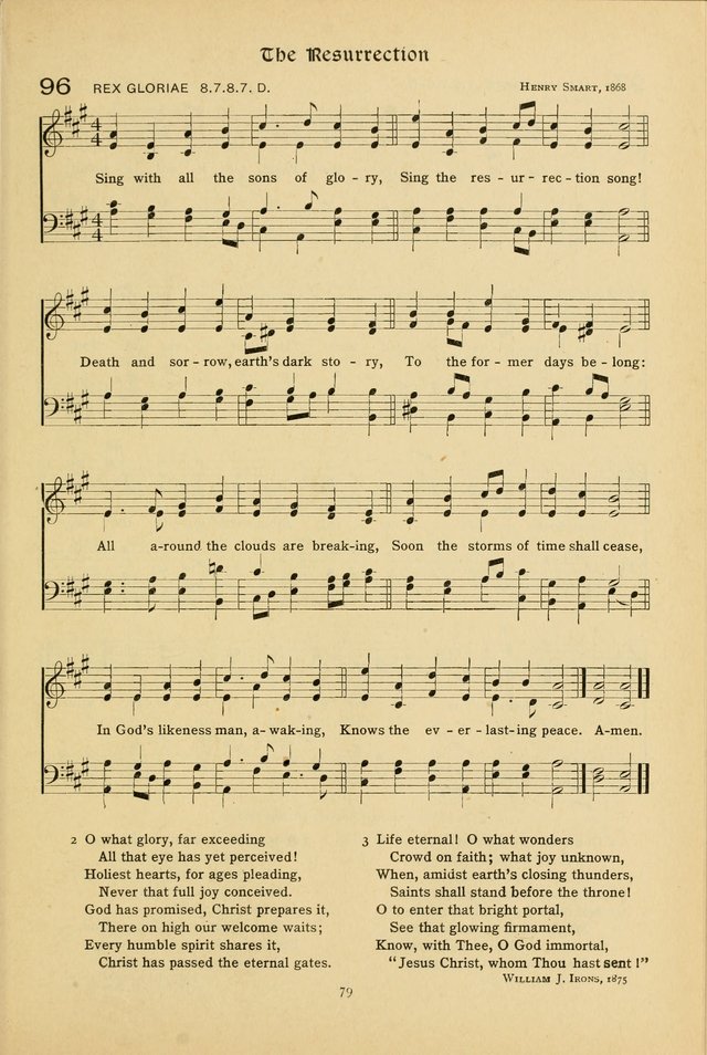 The School Hymnal: a book of worship for young people page 79