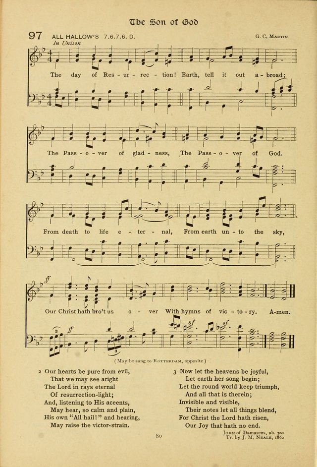 The School Hymnal: a book of worship for young people page 80