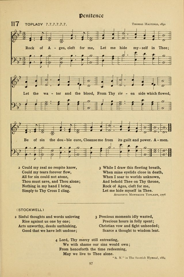 The School Hymnal: a book of worship for young people page 97