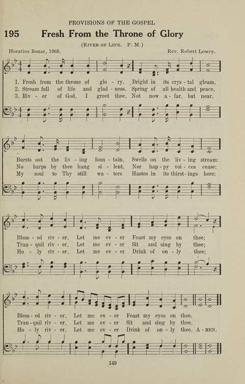 Service Hymnal: with responsive readings, appropriate for all Protestant religious activities page 141