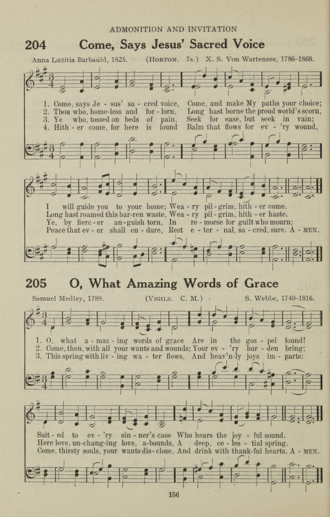 Service Hymnal: with responsive readings, appropriate for all Protestant religious activities page 148