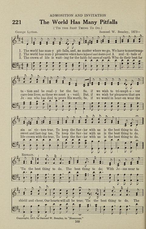 Service Hymnal: with responsive readings, appropriate for all Protestant religious activities page 160