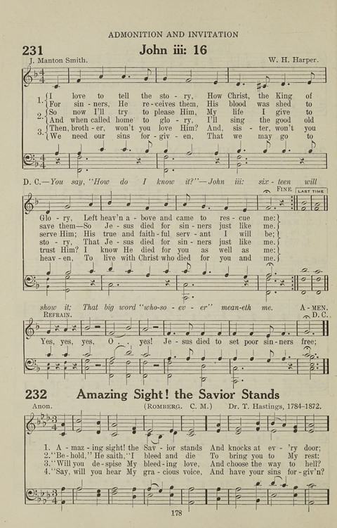 Service Hymnal: with responsive readings, appropriate for all Protestant religious activities page 170