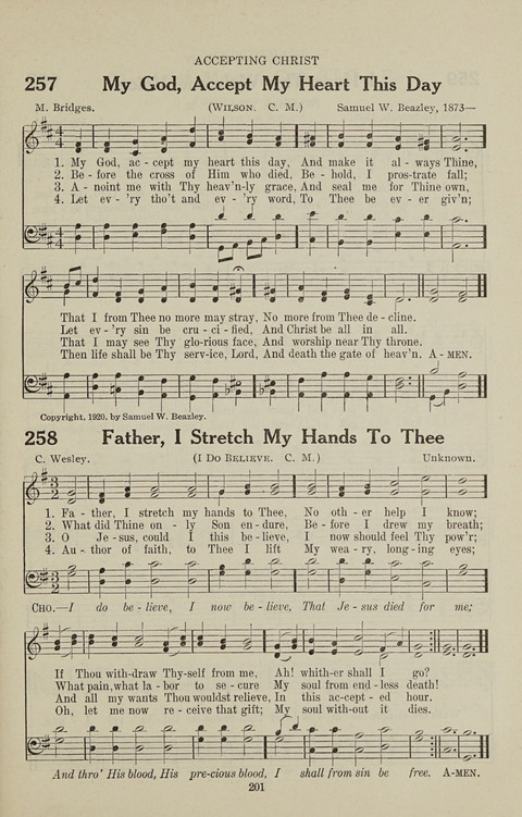 Service Hymnal: with responsive readings, appropriate for all Protestant religious activities page 193