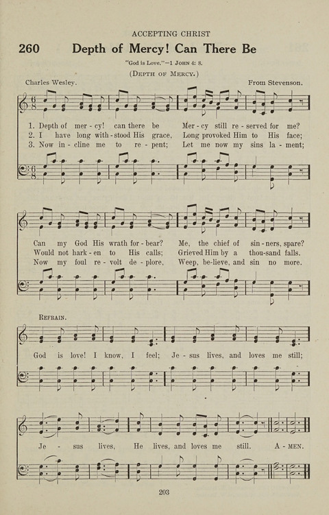 Service Hymnal: with responsive readings, appropriate for all Protestant religious activities page 195