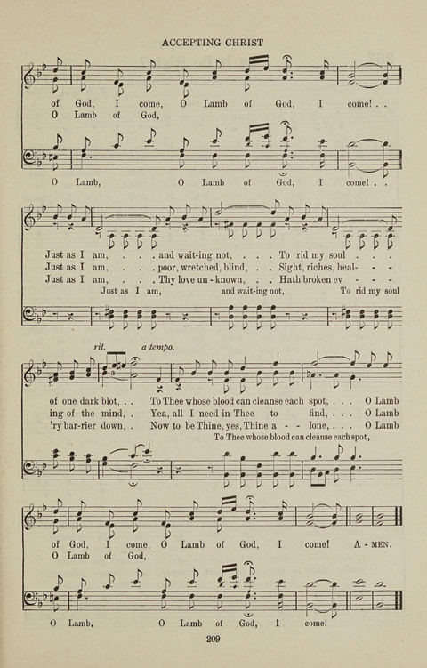 Service Hymnal: with responsive readings, appropriate for all Protestant religious activities page 201