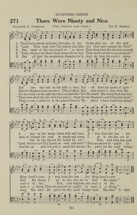 Service Hymnal: with responsive readings, appropriate for all Protestant religious activities page 206