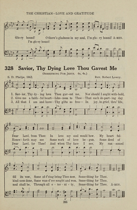 Service Hymnal: with responsive readings, appropriate for all Protestant religious activities page 257