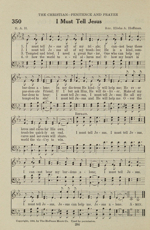 Service Hymnal: with responsive readings, appropriate for all Protestant religious activities page 276