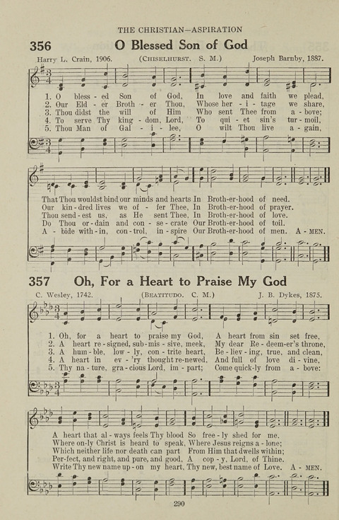 Service Hymnal: with responsive readings, appropriate for all Protestant religious activities page 282