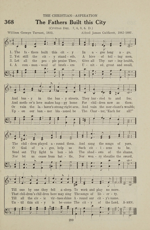 Service Hymnal: with responsive readings, appropriate for all Protestant religious activities page 291