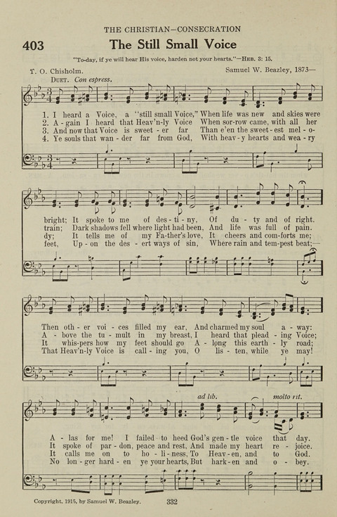 Service Hymnal: with responsive readings, appropriate for all Protestant religious activities page 324